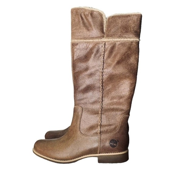 Timberland Shoreham Earthkeepers Shearling Fold Down Boots Womens Size 10 $290 - Picture 4 of 16
